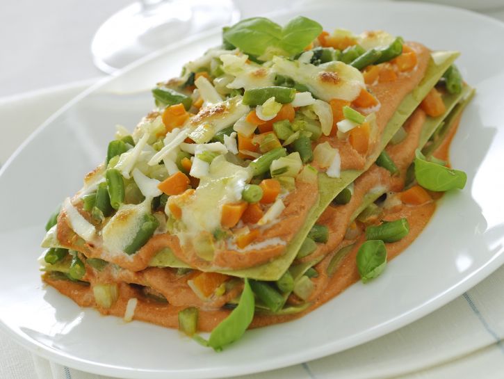 lasagne-verdi-con-verdure-e-ricotta immagine