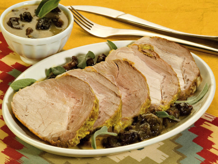 Lonza arrosto alle prugne