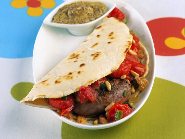 Piadina e salsiccia