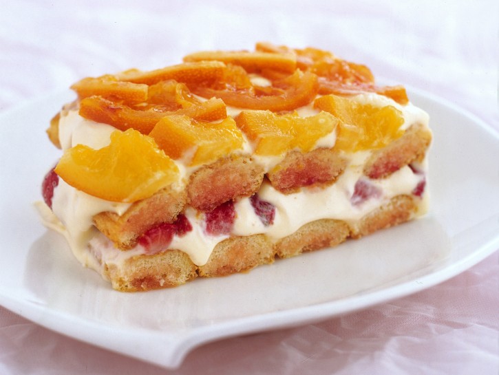 Tiramisù di fragole e arance