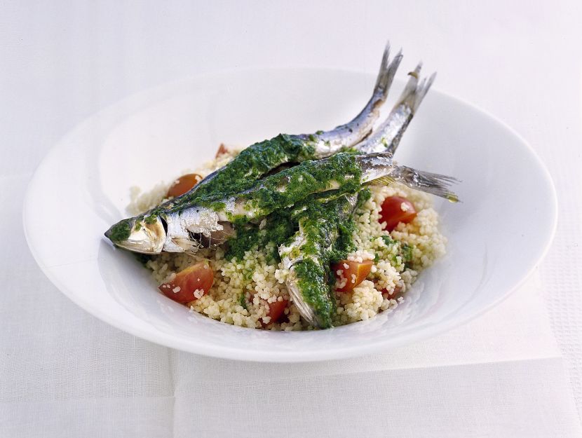 alici-scottate-al-pesto-di-rucola ricetta
