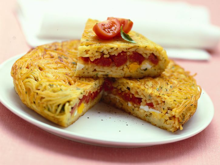 Frittata di spaghetti al forno