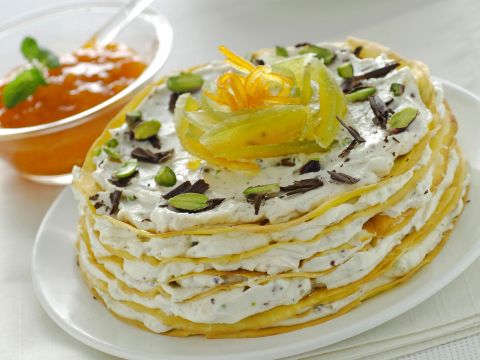 Torta di crepes alla ricotta