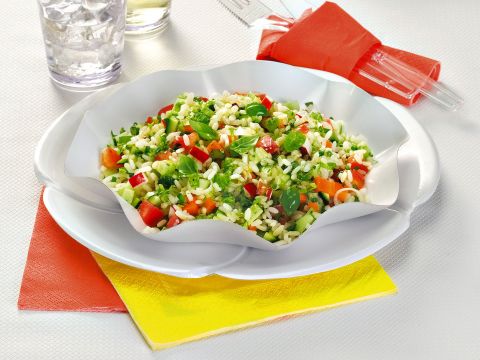 Insalata di riso alle verdure croccanti