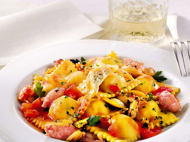 Ravioli di branzino