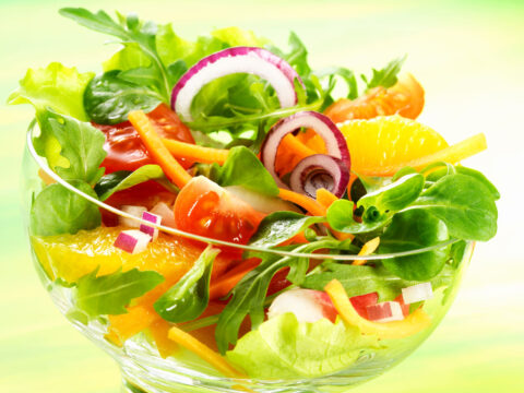 Insalata verde con pompelmo