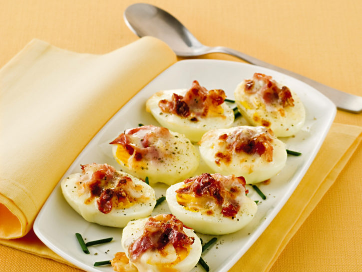 Gratin di uova sode allo speck