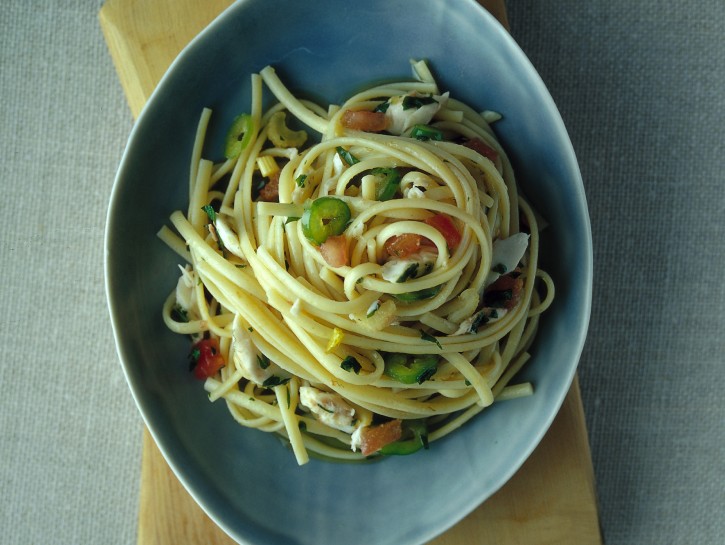 Linguine al branzino