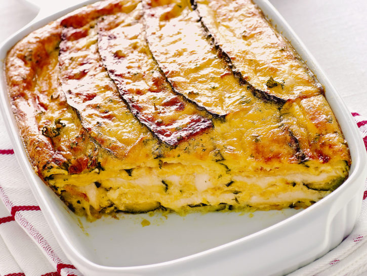 Parmigiana bianca di zucchine