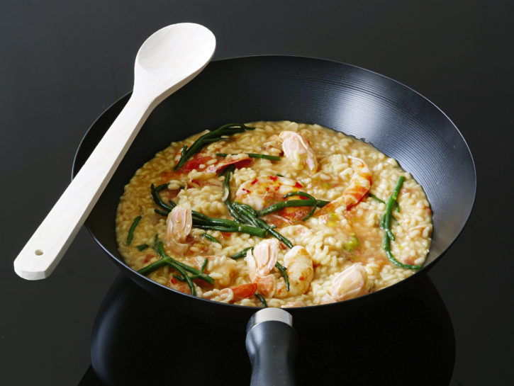 Risotto ai crostacei e salicornia