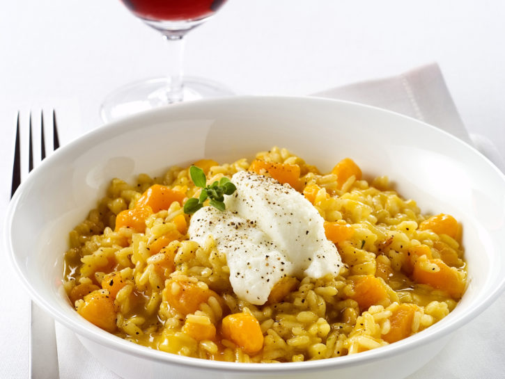 Risotto con crema di mascarpone