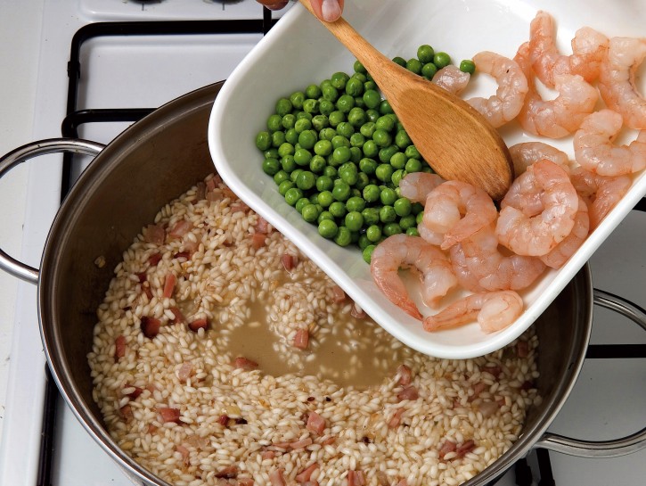 Ricetta Risotto gamberi e piselli Donna Moderna
