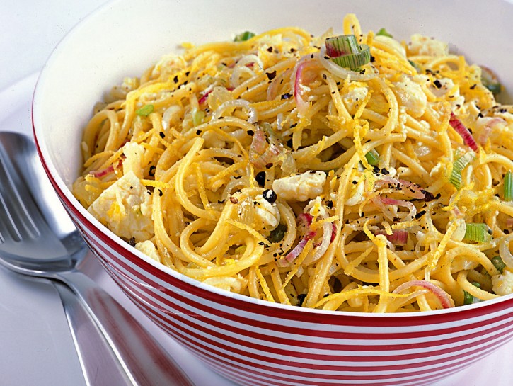 Spaghetti limone e pecorino