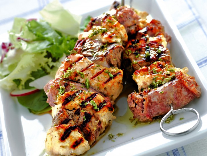 Spiedini misti di carne