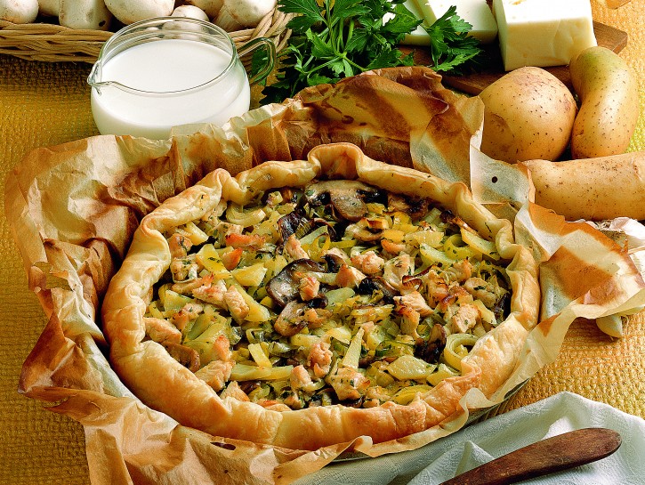 Torta di pollo e patate