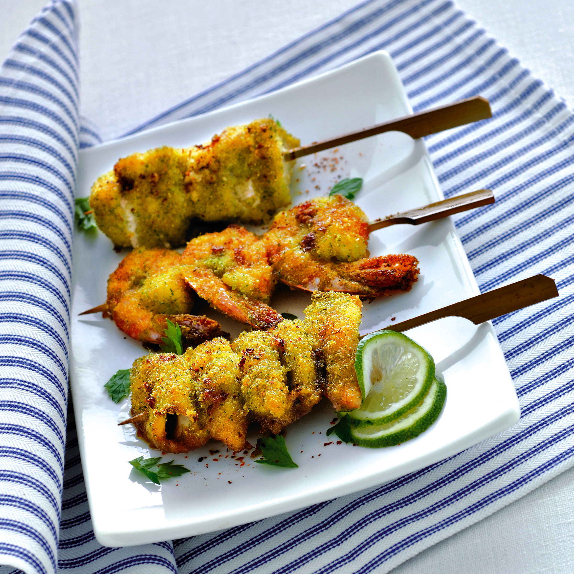 Ricetta Tris di spiedini di mare - Donna Moderna