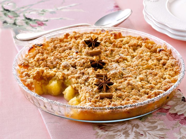 Apple crumble al profumo di spezie