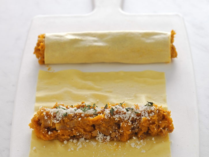 Cannelloni con ripieno di zucca