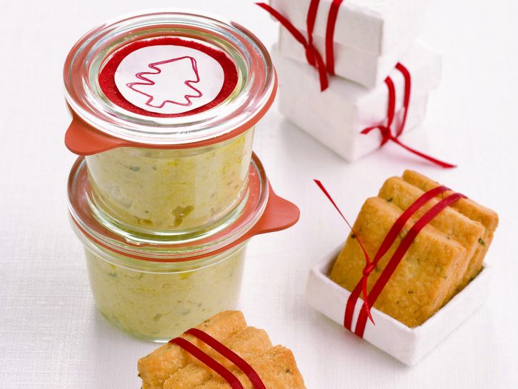 Salsa di carciofi e gallette alle erbe