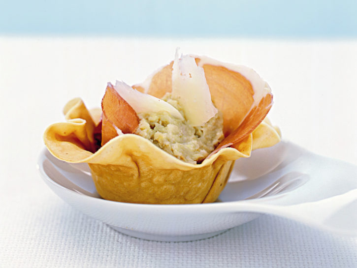 Sfogliatine con carciofi e prosciutto