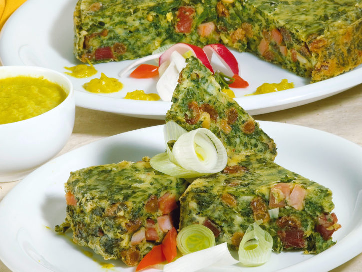 Sformato di spinaci e speck