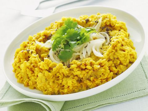 Dhal speziato con lenticchie rosse