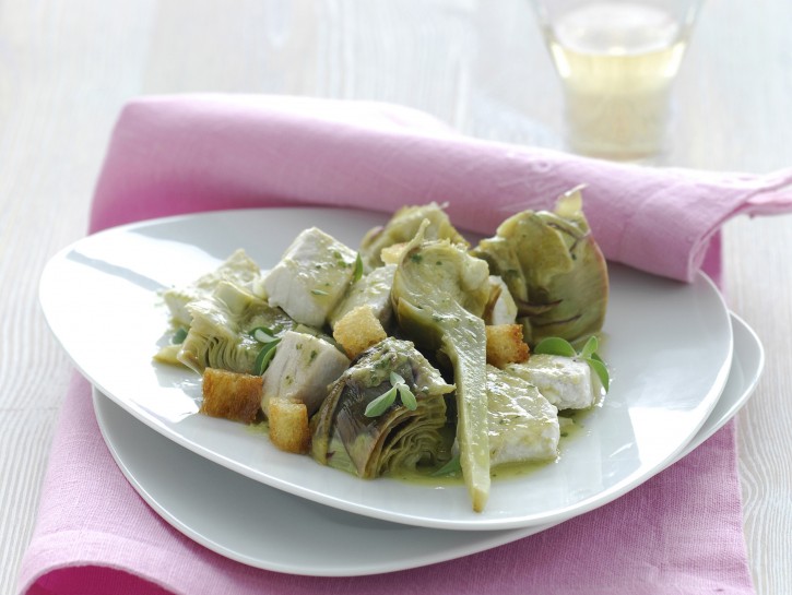 Insalata tiepida al pesce spada e maggiorana
