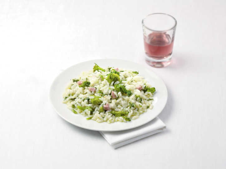 Risotto alle cime di rapa con pancetta