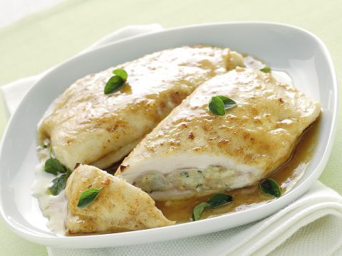 Tasche di pollo al gorgonzola