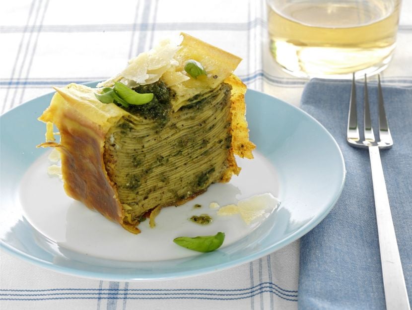 sformato-di-lasagne-al-pesto ricetta