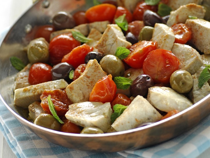 Spezzatino di pesce spada alle olive