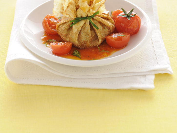Fagottini ripieni di salsiccia
