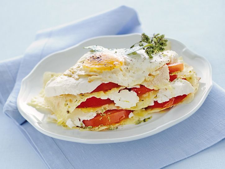 Pane carasau con le uova