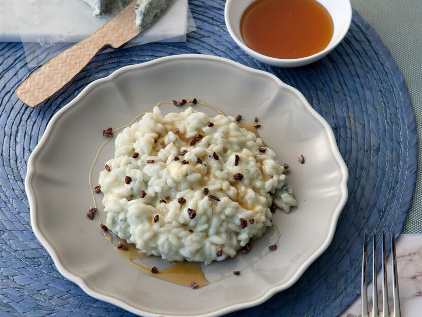 Risotto al gorgonzola e miele