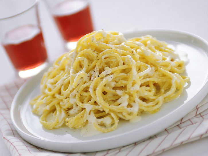 Spaghetti al burro e parmigiano reggiano