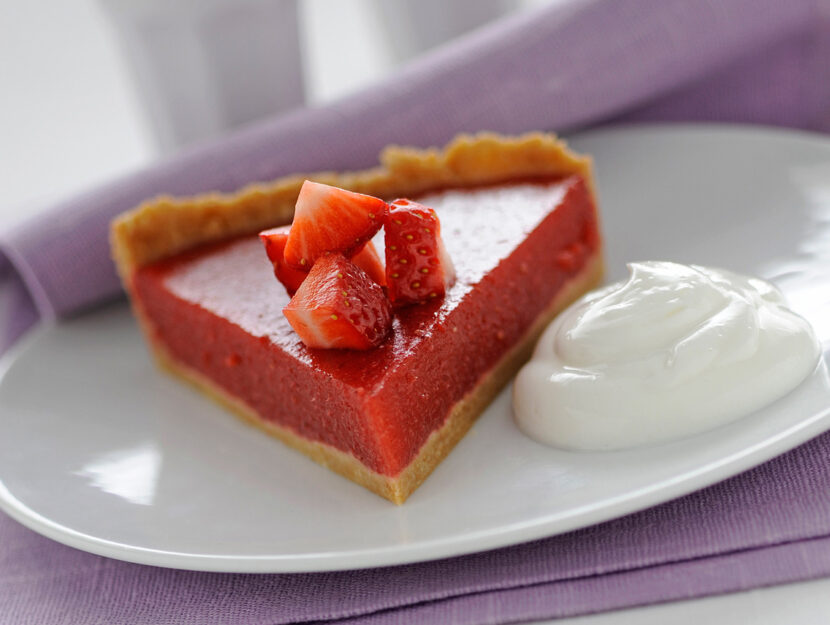 Torta di fragole con yogurt greco