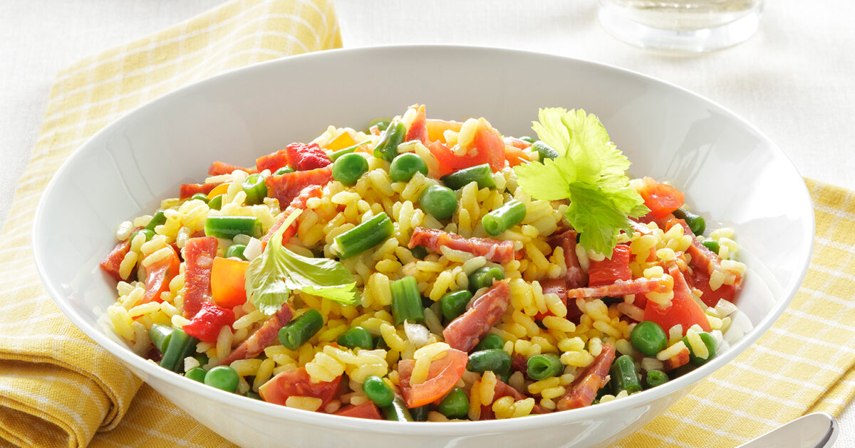 Ricetta Riso giallo in insalata - Donna Moderna