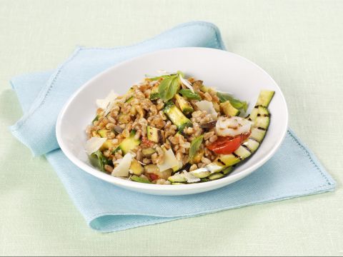 Farro con ratatouille grigliata