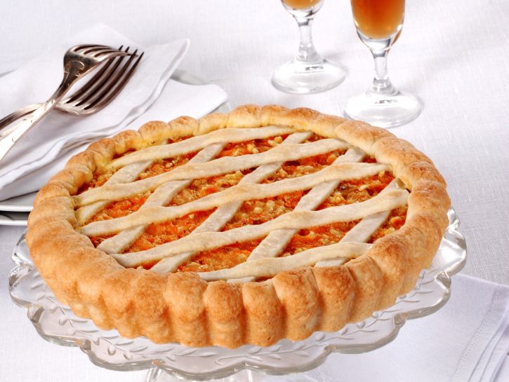 Crostata di carote e mandorle