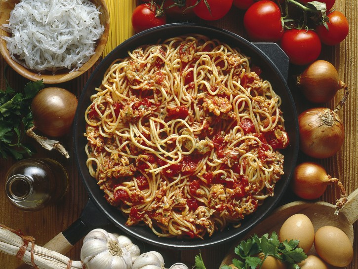 Spaghetti con i bianchetti