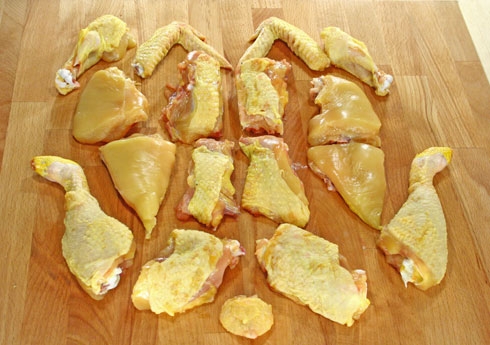 Come tagliare il pollo