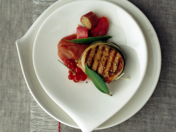 Filetto di maiale con rabarbaro
