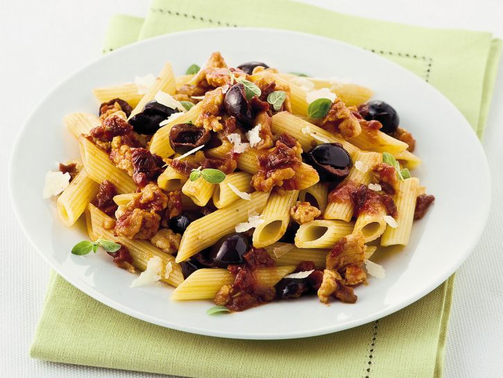 penne-tacchino-e-olive ricetta