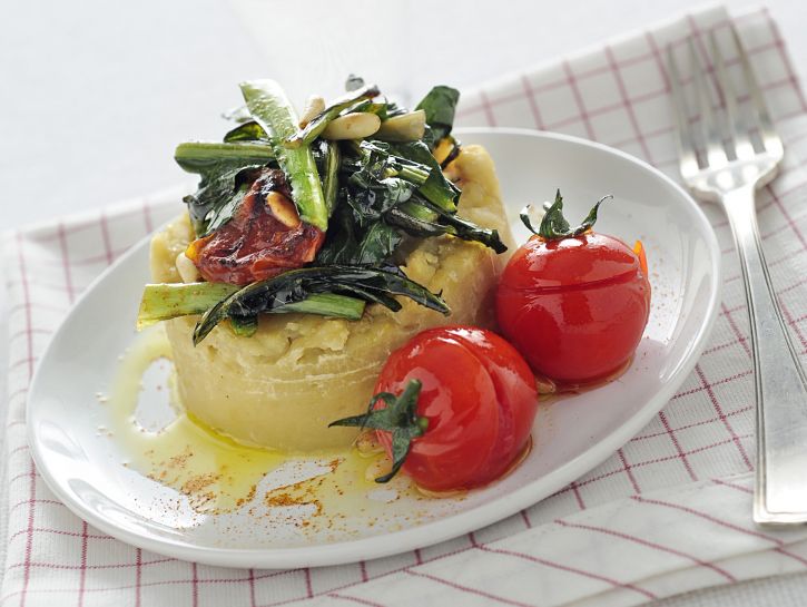 tortino-di-fave-e-catalogna immagine