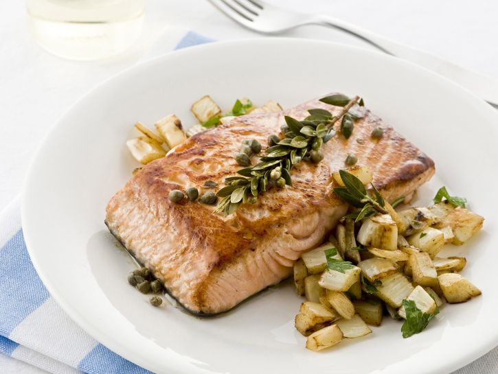 Tranci di salmone al finocchio