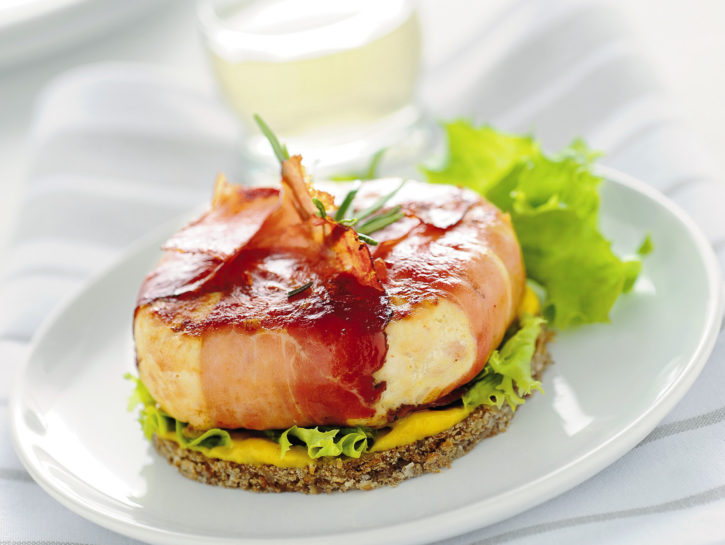 Hamburger di pollo allo speck