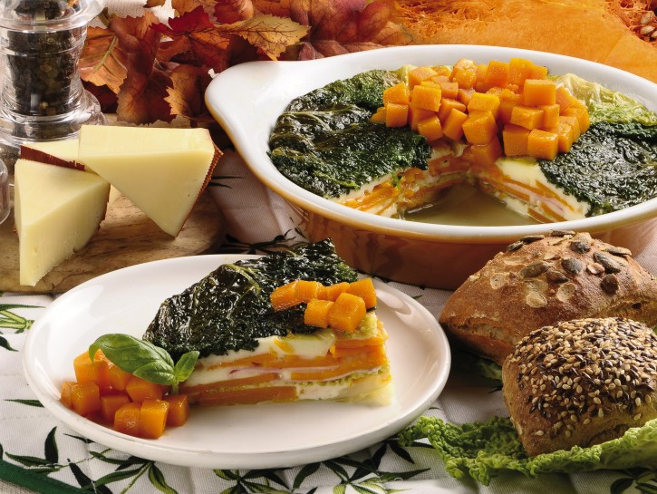 Sformato di verza e zucca