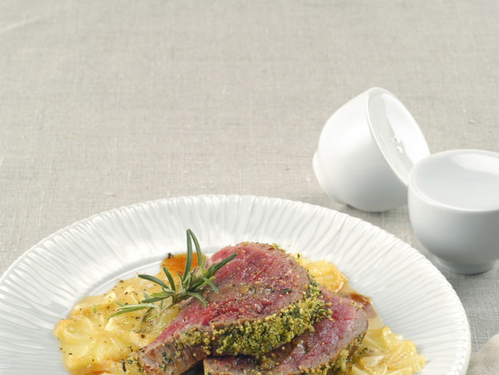Filetto in crosta di erbe aromatiche