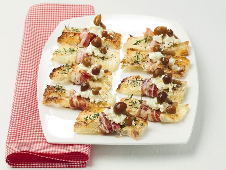 Crostini alla pancetta