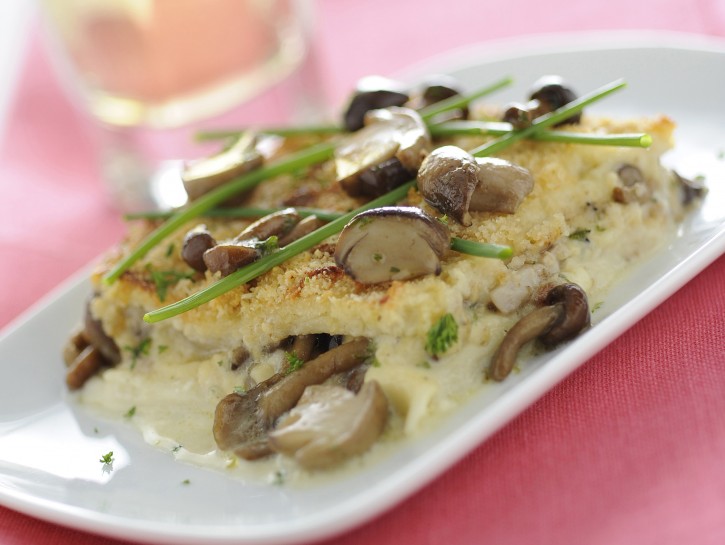 gratin-di-pan-carre-ai-funghi immagine